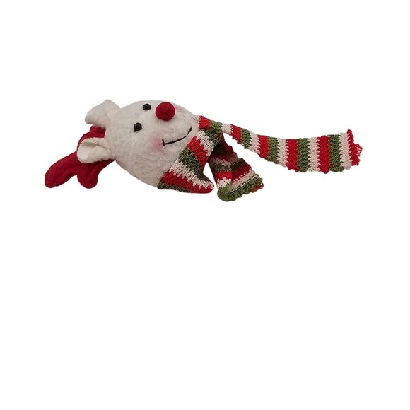 Christmas Brooch Pin Reindeer Polar Bear Critter Scarf Antlers Cute Soft Holiday - Picture 8 of 14